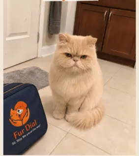 Persian Cat after its FurDial groom
